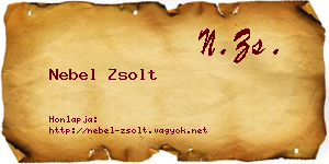 Nebel Zsolt névjegykártya